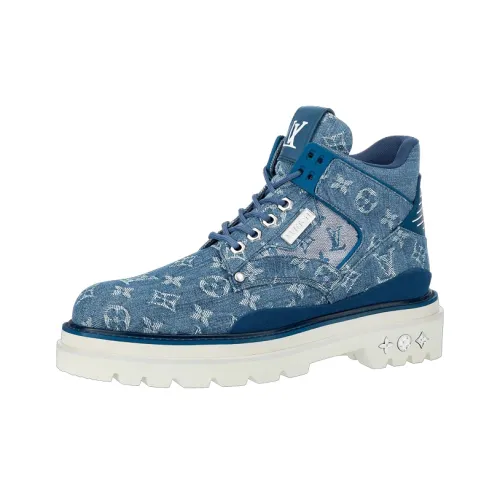 LOUIS VUITTON Oberkampf LOUIS VUITTON Ankle Длина Martin Boot Мужской Синий