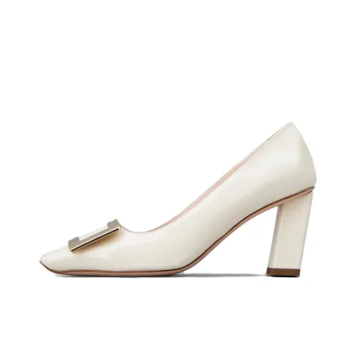 Roger Vivier Грубый каблук Высокие каблуки Женские Белые