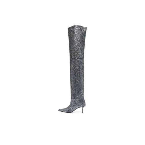 Alexander Wang Over The Knee Boots 7,5cm Женские Серебряные