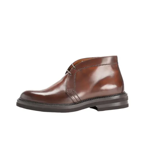 BRUNELLO CUCINELLI Ботильоны Мужские Темно-Коричневый