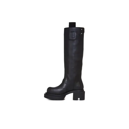 RICK OWENS совместный бренд Колено высокие сапоги Черные мужские