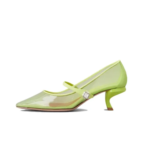 Roger Vivier Высокие каблуки Неоново-желтый Женские