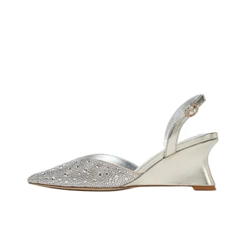 NICOLI Oriana Клиновидный каблук Высокие каблуки 7 см Женские Золотой