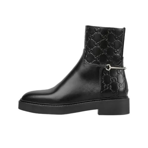 GUCCI Bootie с пряжкой Horsebit 2 см женский черный