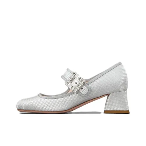 Roger Vivier Высокие каблуки Серебряный Женские