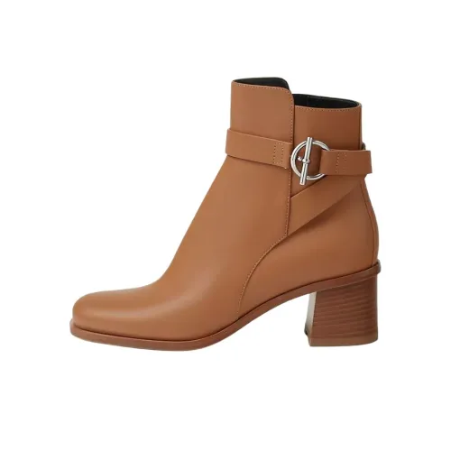 HERMES Jill Ботильоны 6 см Женские Коричневый