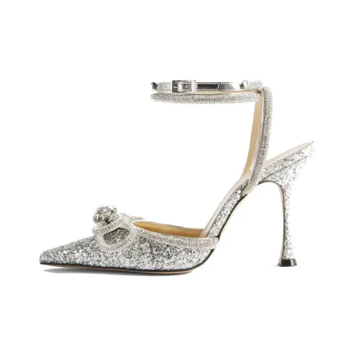 MACH MACH Узкий каблук Высокие каблуки Женские Серебряные