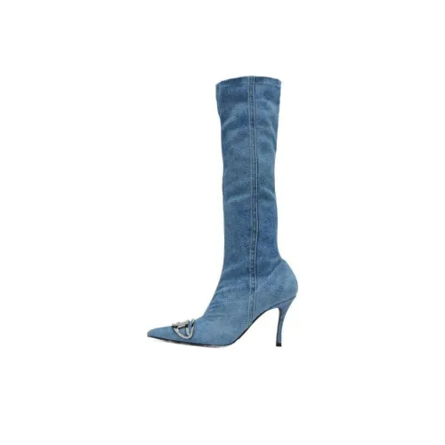 DIESEL Over The Knee Boots 9cm Женские Blue