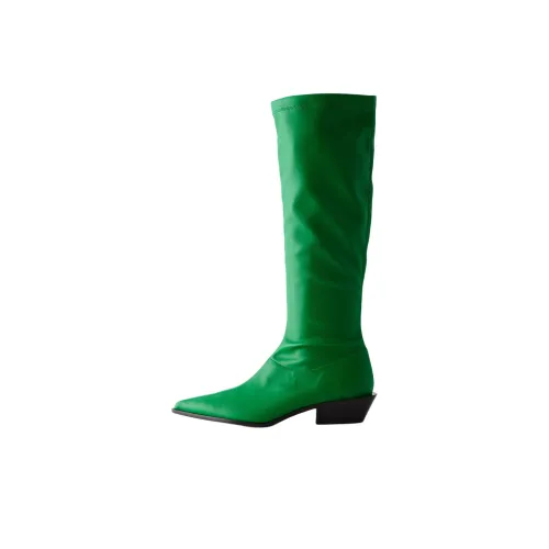 TIBI Bronson Knee-High Boots Женские Зеленые