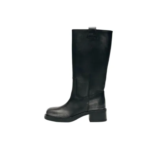 ALOHAS Женские высокие сапоги на колено черные