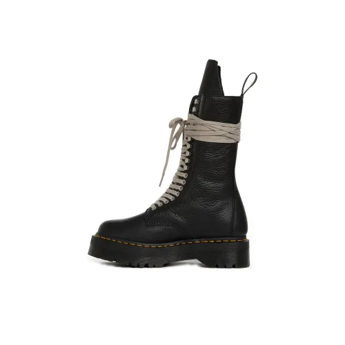 RICK OWENS совместный бренд ботинки Martin черные мужские