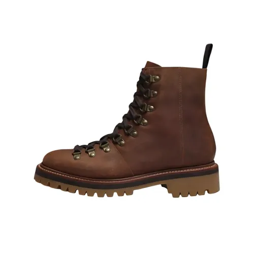 GRENSON Короткий Аутдор Женский Темно-Коричневый