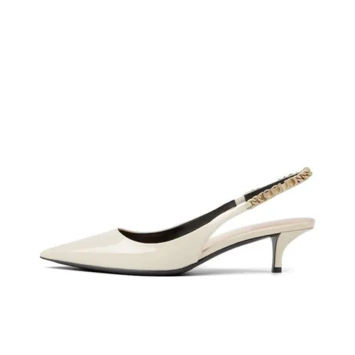 GUCCI SLINGBACK Высокие каблуки Белый Женские