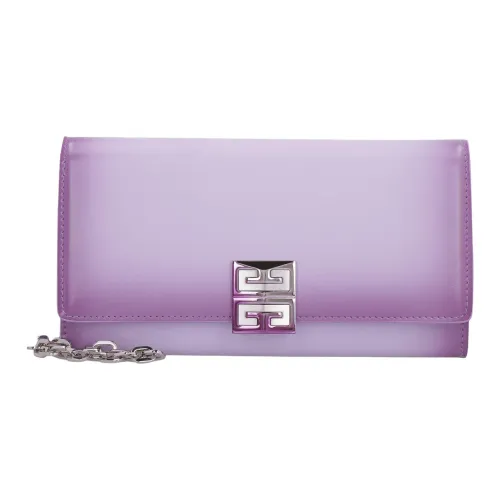GIVENCHY 4G Коровья кожа Кошелек Сумка через плечо Женская Фиолетовая
