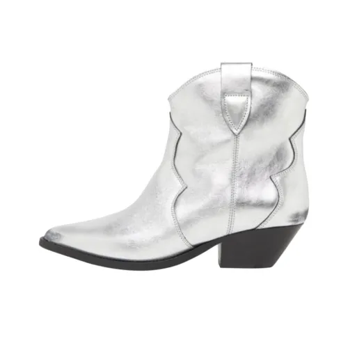 ISABEL MARANT Dewina Ботильоны 4CM Женские Серебряные