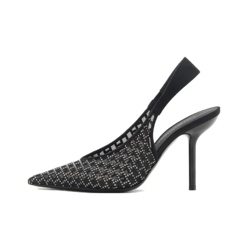 EMPORIO ARMANI Узкий каблук Высокие каблуки 9,5 см Женские Черный