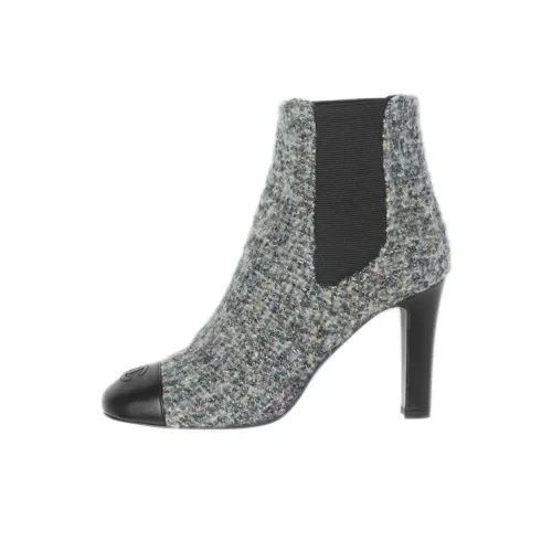 CHANEL Челси Женские Серый Черный