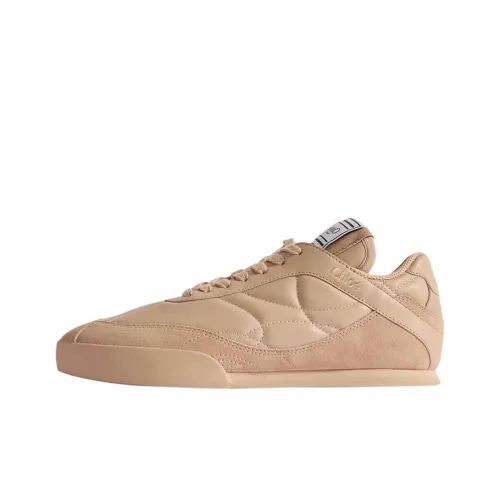 Chloe KICK Low Топ Скейтборд Кроссовки Женские Бежевые