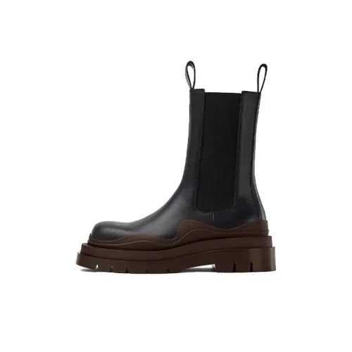 Bottega Veneta Tire Chelsea BV Короткий Челси Мужской Черный Коричневый