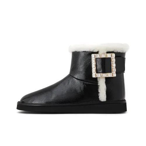 Roger Vivier VIV' Снег Strass Пряжка Ботильоны Женские Черный