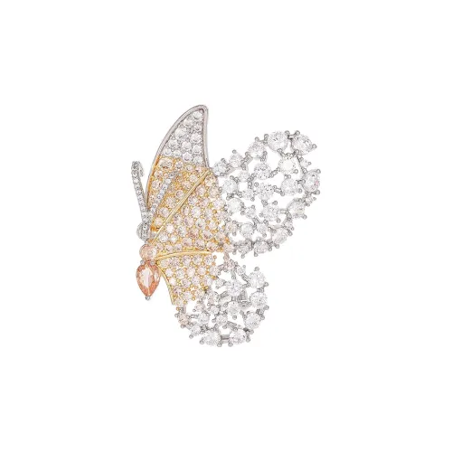 Фиолетовый экологически чистый сплав броши женские