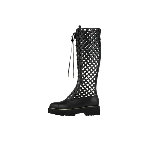 AQUAZZURA Fearless Knee-High Boots Женские Черные