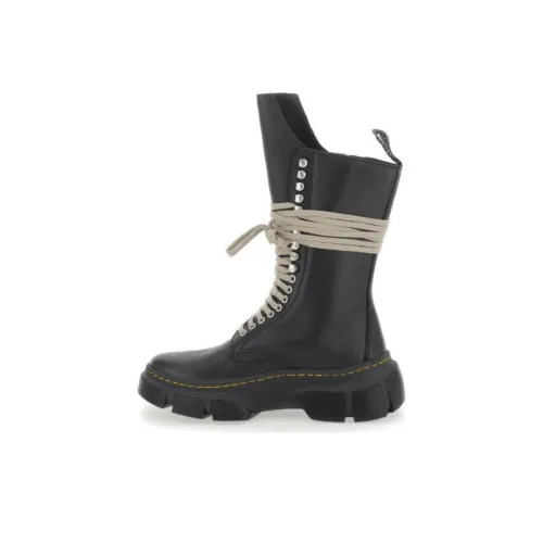 RICK OWENS совместный бренд ботинки Martin черные мужские