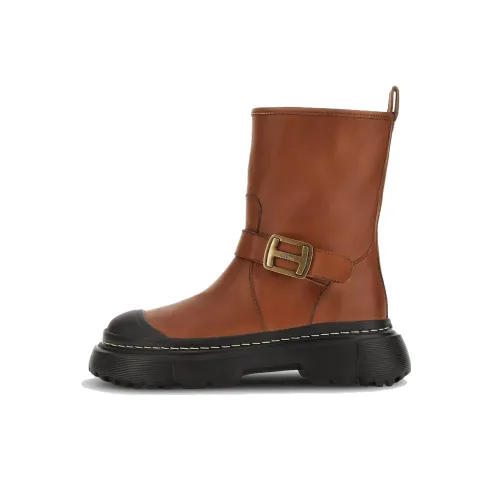 HOGAN H619 Ботильоны 5 см Женские Коричневый