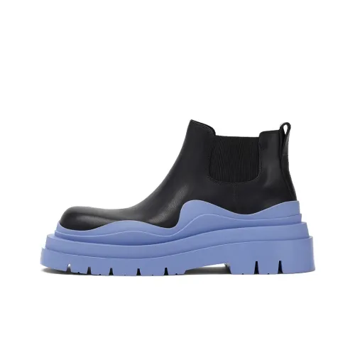 Bottega Veneta Tire Chelsea Ankle Chelsea Women's Black Blue Bottega Veneta Tire Chelsea Ankle Челси Женские Черный Синий