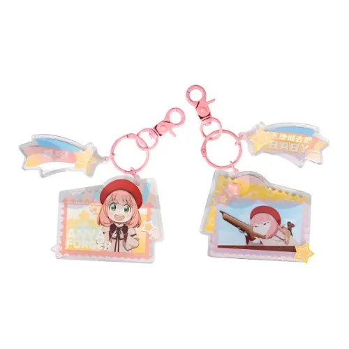 GuGuGuGu Anya Forger Lloyd Forger Yor Forger Bond Forger Code White Rotating DIALOGUE Anime-Themed Pendants