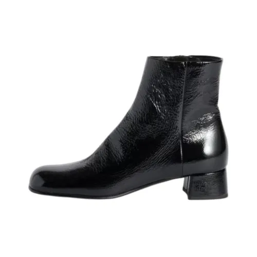 MIU MIU Naplak Ботильоны 3,5 см Женские Черные