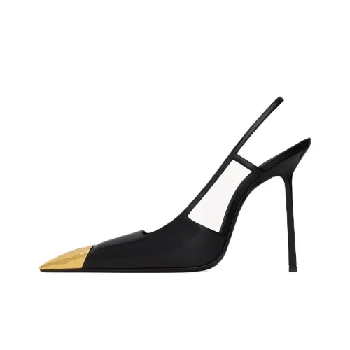 SAINT LAURENT Высокие каблуки Черные Женские
