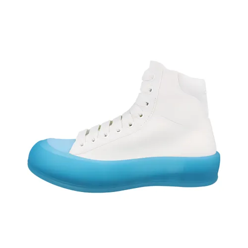 Alexander McQueen Высокие Кроссовки для скейтбординга Мужские Белые и Синие