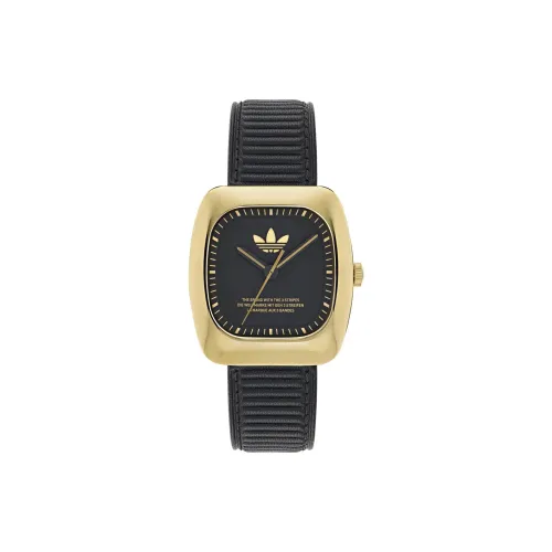 Adidas Originals Кварцевые часы Кожаный ремешок 37 мм Черный циферблат Унисекс