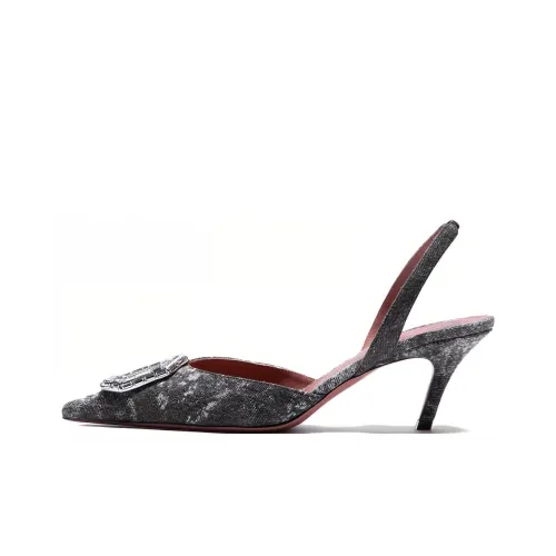 AMINA MUADDI Высокие каблуки Серый Женские