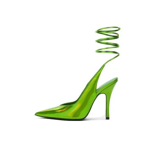 The Attico Узкий каблук Высокие каблуки 10,5 см Женские Зеленый