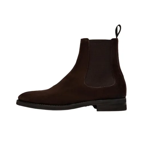 BALLY Ebano Короткий Челси Мужской Коричневый