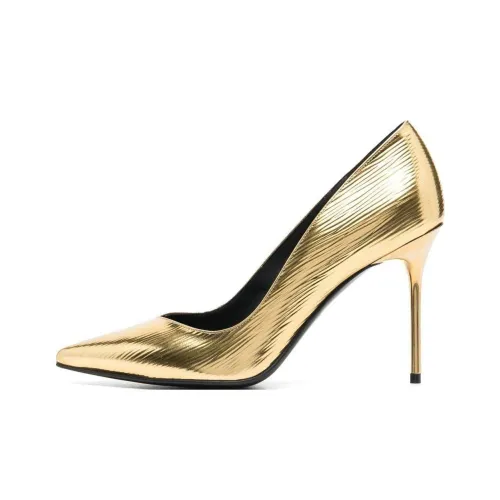 BALMAIN Узкий каблук Высокие каблуки 10 см Женские Золото