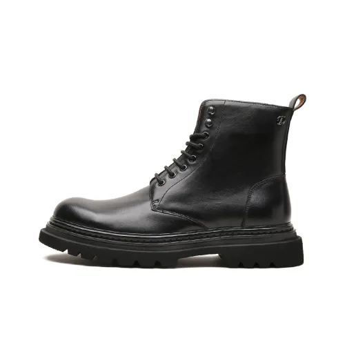 S. T.DUPONT Короткий Мартин Boot 4CM Мужской Черный