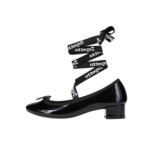 Repetto CAMILLE Грубый каблук Высокие каблуки 3 см Женские Черный