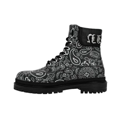 PHILIPP PLEIN Ботильоны Черно-белая панда Женские