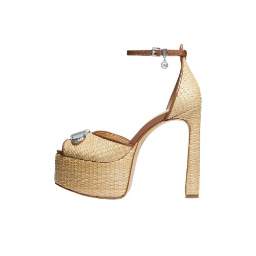 MICHAEL KORS Martina Узкий каблук Высокие каблуки 12,7 см Женские Бежевый