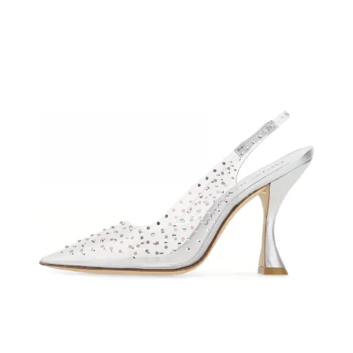 Stuart Weitzman SW Узкий каблук Высокие каблуки Женские Серебряные