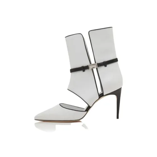 MANOLO BLAHNIK Trifulca Ботильоны 9 см Женские Белые