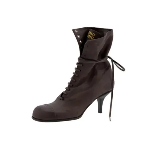 MIU MIU Ботильоны Женские Коричневый