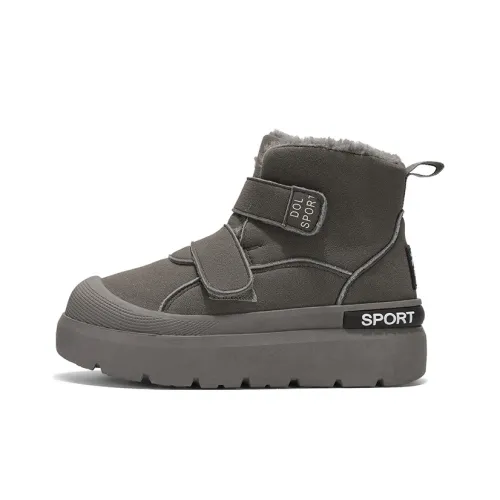 VanCamel Детские утепленные сапоги High Top для школьного возраста