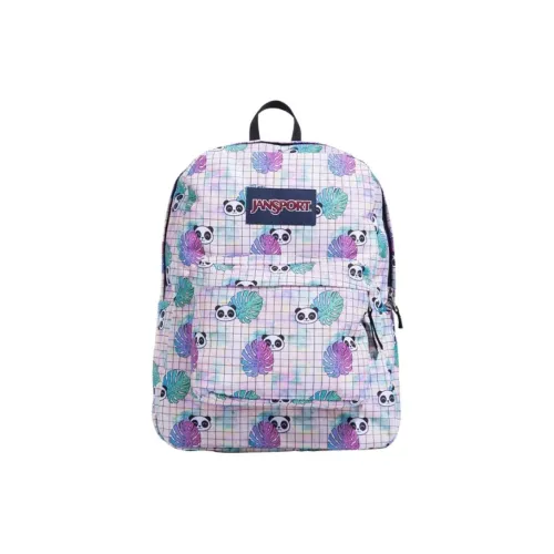 JanSport Полиэстер Рюкзак Средний Унисекс Белый Панда
