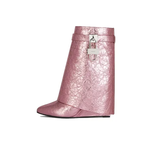 Givenchy Shark Lock Ботильоны 9 см Женские Розовые