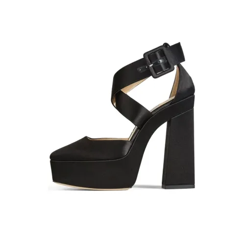 Jimmy Choo Gian Грубый каблук Высокие каблуки 14 см Женские Черный