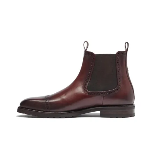 Oliver Sweeney Короткий Челси Мужской Бордовый